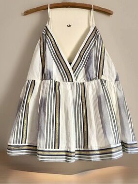 Banana Republic Zypher Tank Camisole Tank Top XL Faux Wrap Lined Babydoll NEW